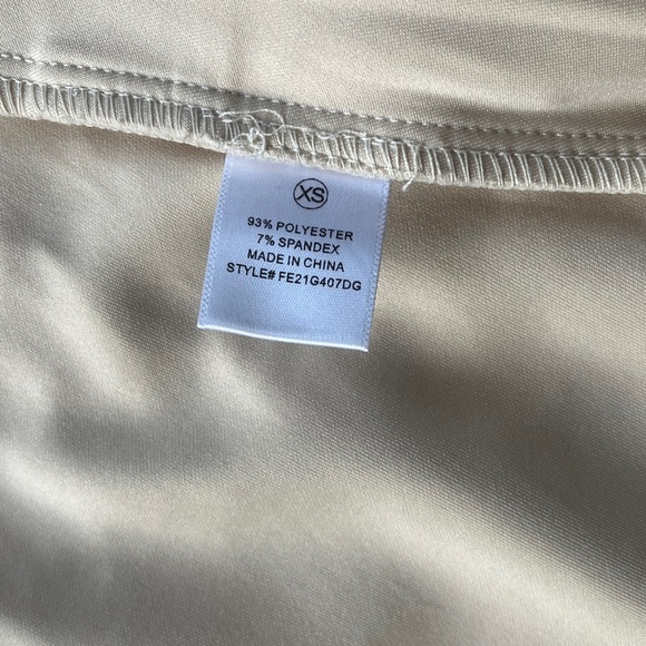 Fashion on Earth Tan High Waisted Skirt - Picture 5 of 6